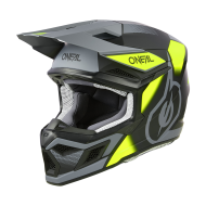 Motocross Helmet O'NEAL 3SERIES VISION BLACK/NEON YELLOW/GRAY V.24