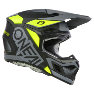 Motocross Helmet O'NEAL 3SERIES VISION BLACK/NEON YELLOW/GRAY V.24