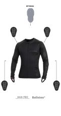 Textile jacket Pando Moto Shell UH 03 Black