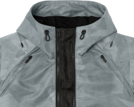 Textile motorcycle jacket ICON AIRFORM BATTLESCAR - GRAY