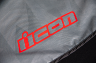 Textile motorcycle jacket ICON AIRFORM BATTLESCAR - GRAY