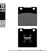Предни/Задни мото накладки Galfer SEMI METAL FD045G1054