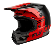 Κράνος Motocross FLY RACING Kinetic DBK 27 - Μαύρο/Κόκκινο/Γκρι
