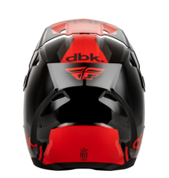 Κράνος Motocross FLY RACING Kinetic DBK 27 - Μαύρο/Κόκκινο/Γκρι