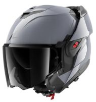 SHARK OXO Gun Silver Modular Helmet