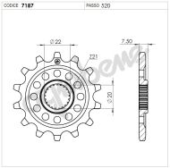 Front sprocket (pinion) TROFEO 367187Z12