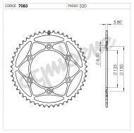 Rear Sprocket TROFEO 367083149 BLACK