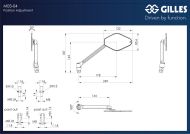 Oglindă Stratos dreapta neagră-DUL GILLES M03-04-R-BD