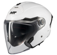 Scooter helmet MT COSMO SV PURE A0 WHITE GLOSS