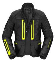 Текстилно мото яке SPIDI TRAVELER 3 EVO BLACK/YELLOW FLUO
