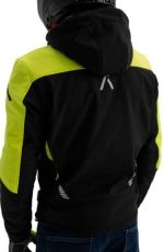 Textile motorcycle jacket ADRENALINE FREEDOM BLACK/YELLOW