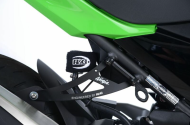 Стойка за генерация R&G RACING Rear Footrest Blanking Plates Black Kawasaki Ninja 400 23-24