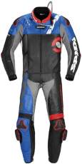 Leather Motorcycle Gear SPIDI DP-PROGRESSIVE TOUR Black/Red/Blue