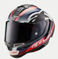 Cască ALPINESTARS Supertech R10 Team Negru/Carb/Alb/Alb