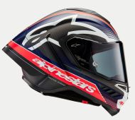 Cască ALPINESTARS Supertech R10 Team Negru/Carb/Alb/Alb