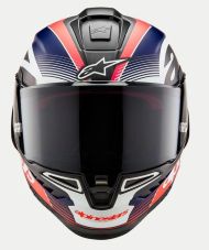 Cască ALPINESTARS Supertech R10 Team Negru/Carb/Alb/Alb