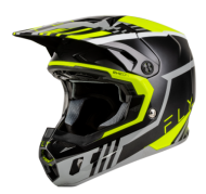 Κράνος Motocross FLY RACING Formula CC Strike - Γκρι/Μαύρο/Υψηλής ορατότητας