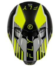Κράνος Motocross FLY RACING Formula CC Strike - Γκρι/Μαύρο/Υψηλής ορατότητας