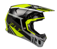 Κράνος Motocross FLY RACING Formula CC Strike - Γκρι/Μαύρο/Υψηλής ορατότητας