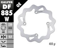 Заден спирачен диск Galfer WAVE FIXED  DISC WAVE FIXED 220x4mm DF885W