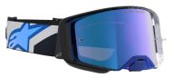 Мотокрос очила ALPINESTARS SUPERTECH HITEN BLK BLITHE BLU MIRROR-BLUE