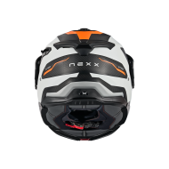 Адвенчър каска NEXX X.LIFECOUNTRY TERRA WHITE/ORANGE