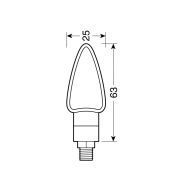 LED мигачи AROW2 CARBON – 90115