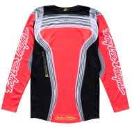 Φανέλα Motocross TROY LEE DESIGNS SE PRO με ρίγες - Υπέρυθρη/Μαύρη