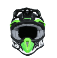 Motocross Helmet Just1 J-18 F Hexa Green Fluo/White/Titanium
