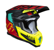 Κράνος Motocross Just1 J-22 F Falcon Fluo Κόκκινο/Κίτρινο/Μαύρο