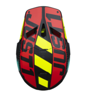 Κράνος Motocross Just1 J-22 F Falcon Fluo Κόκκινο/Κίτρινο/Μαύρο