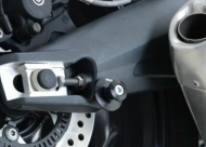 R&G RACING M10 Black Bobbins Stand Adapters Triumph Tiger 800 XRX 15-17