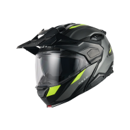 Адвенчър каска NEXX X.LIFECOUNTRY TERRA GREY/NEON