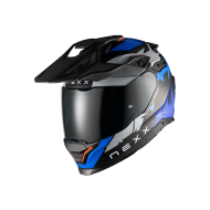 Adventure helmet NEXX Y.TRAVL PRIMAL BLUE NEON MATT
