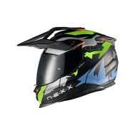 Adventure helmet NEXX Y.TRAVL PRIMAL NEON BLACK MATT