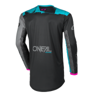 Дамска мотокрос блуза O`NEAL ELEMENT ROLLER BLACK/CYAN V.26