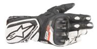 MĂNUSI MOTOCICLETĂ DAMA PIELE ALPINESTARS STELLA SP-8 V3 NEGRU/ALB