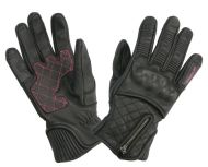 Women's leather gloves ADRENALINE ORCHID BLACK/PINK