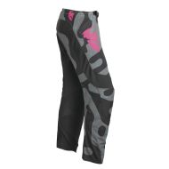 Pantaloni de motocross de damă THOR DEGHIZARE SECTOR FEMEI GRI/ROZ
