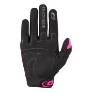 Mănuși motocross damă O'NEAL ELEMENT RACEWEAR BLACK/PINK V.24