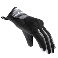 Women's textile motorcycle gloves SPIDI FLASH-KP BLACK/GRAY