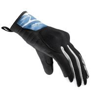 Women's textile motorcycle gloves SPIDI FLASH-KP GREY/WHITE/PROVENCE