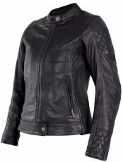Women's leather jacket JOHN DOE JACKET 4W ADINA LEATHER BK