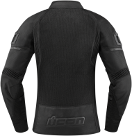 Women's textile motorcycle jacket ICON CONTRA2 BLACK