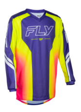 FLY RACING F-16 Raze Purple/Red/Yellow Kids Motocross Shirt