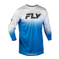 Kids motocross shirt FLY RACING Rayce Sonar - Blue/White/Black