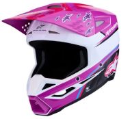 Детска мотокрос каска ALPINESTARS SM3 FALCON PU/WH/PK