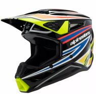 Παιδικό κράνος μοτοκρός ALPINESTARS SM3 WURX BLK/YL/B