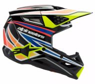 Παιδικό κράνος μοτοκρός ALPINESTARS SM3 WURX BLK/YL/B