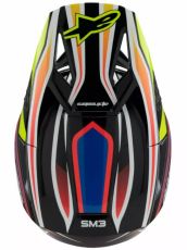 Παιδικό κράνος μοτοκρός ALPINESTARS SM3 WURX BLK/YL/B
